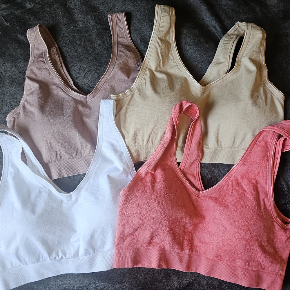 AnyBody Women's Bra Set - White, Pink, Tan, and Cream